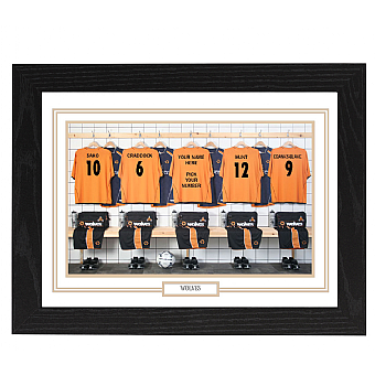 Personalised Framed Unofficial Wolverhampton Football Shirt Photo A3